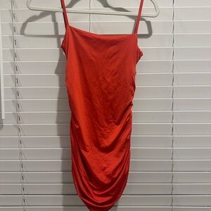 Elegant Red Slip Dress